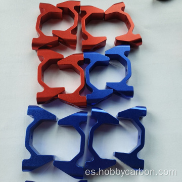 Abrazaderas horizontales de aluminio CNC para tubos octogonales